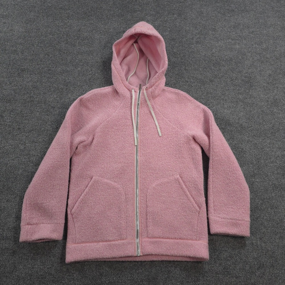 Lululemon Jacket Womens 6 Pink So Sherpa Hooded Wool Blend Fleece Casual Cozy